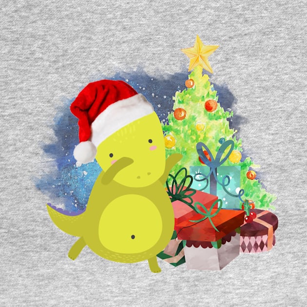 T-Rex: a Dinosaur Christmas by tribbledesign